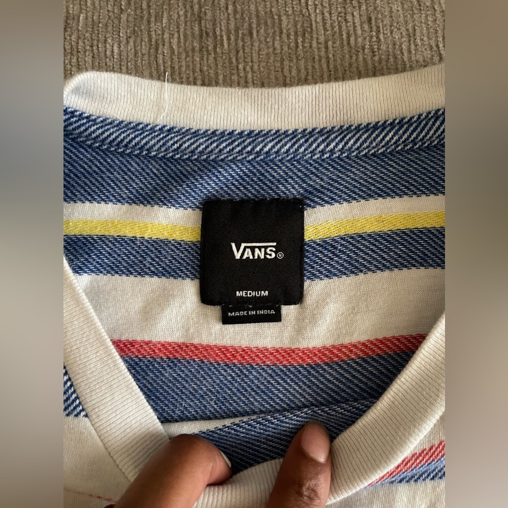 VANS Striped Ringer T-Shirt - Picture 2 of 3
